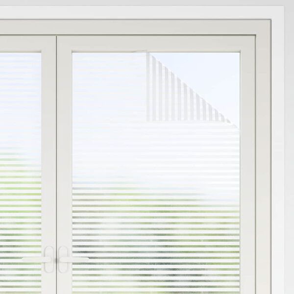 vidaXL Fensterfolien Matt Streifen-Design PVC