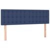 vidaXL Boxspringbett mit Matratze Blau 140x190 cm Stoff