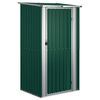 vidaXL Gartenhaus Gr&uuml;n 118,5x97x209,5 cm Verzinkter Stahl