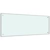 vidaXL K&uuml;chenr&uuml;ckwand Milchwei&szlig; 100x40 cm Hartglas