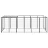 vidaXL Hundezwinger Schwarz 330x110x110 cm Stahl