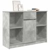 vidaXL Sideboard mit Schublade Betongrau 101x35x76 cm Holzwerkstoff