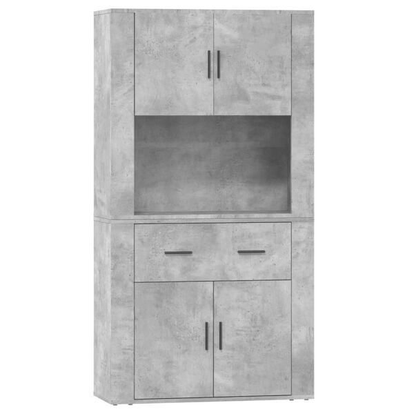 vidaXL Highboard Betongrau Holzwerkstoff
