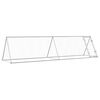 vidaXL H&uuml;hnerk&auml;fig Silbern 400x105x91 cm Verzinkter Stahl
