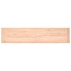 vidaXL Wandregal 220x50x(2-6) cm Massivholz Eiche Unbehandelt