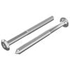 vidaXL M&ouml;bel-Schrauben 2 pcs Silber M6 x 70 mm Stahl