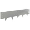 vidaXL Raseneinfassung 20 Stk. 100 x 25 cm Stahl Silber
