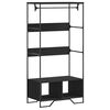 vidaXL Kleiderst&auml;nder Schwarz 90x50x180 cm Holzwerkstoff