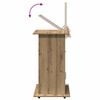 vidaXL Podium mit Regal Artisan-Eiche 55 x 55 x 107 cm Holzwerkstoff