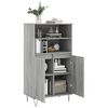 vidaXL Highboard Grau Sonoma 60x36x110 cm Holzwerkstoff
