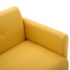 vidaXL 2-Sitzer-Sofa Stoff 115x60x67 cm Gelb