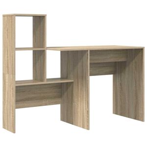 vidaXL Schreibtisch Sonoma-Eiche 131,5 x 50 x 106,5 cm Holzwerkstoff