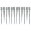 vidaXL Erdspie&szlig;e 12 Stk. Silbern 10&times;10&times;91 cm Verzinkter Stahl