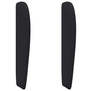 vidaXL Kopfteil Ohr Schwarz 80 x 23 x 6 cm PVC