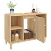 vidaXL Waschbeckenunterschrank Sonoma-Eiche 80x33x60 cm Holzwerkstoff