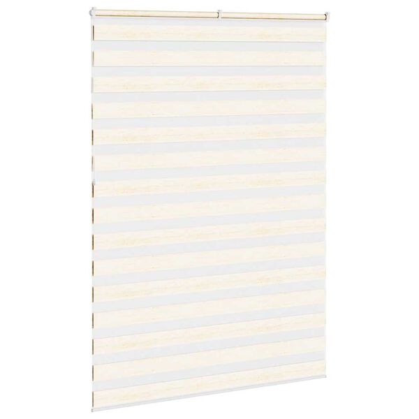 vidaXL Zebrarollo Marmorbeige 155x230cm Stoffbreite 150,9 cm Polyester