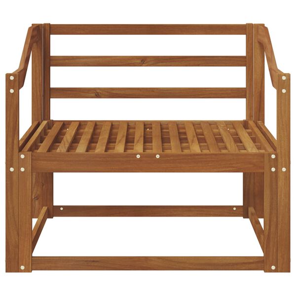 vidaXL Outdoor Mittelsofa Massivholz Akazie Natur