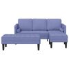 vidaXL Sofa Set mit Kissen 2 pcs Jeans blau Polyester