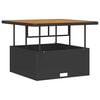 vidaXL Garten Essgruppe Schwarz Poly-Rattan