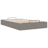 vidaXL Ottoman-Bett ohne Matratze Taupe 120x200 cm Stoff