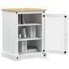 vidaXL HiFi-Schrank Wei&szlig; 60 x 50 x 82 cm Massives Kiefernholz