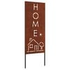vidaXL Garten Sichtschutz-Leinwand Rostig 50 x 140 cm Wetterfeststahl
