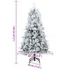 vidaXL Künstlicher klappbarer Weihnachtsbaum Grün 120 cm PE und PVC
