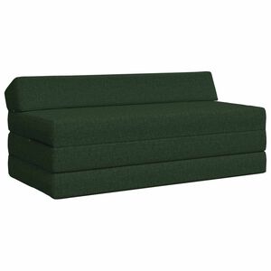 vidaXL Klappsofa Bett Dunkelgr&uuml;n 120 x 60 x 49 cm Stoff