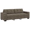 vidaXL Sofa 3 pcs Dunkelgrau Leinenmischgewebe