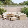vidaXL Garten-Sofa-Set 13 pcs Beige Poly-Rattan