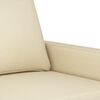 vidaXL 3-Sitzer-Sofa Creme 180 cm Stoff