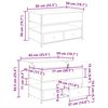 vidaXL Couchtisch Artisan-Eiche 85 x 50 x 50 cm Holzwerkstoff