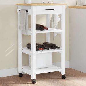 vidaXL K&uuml;chenwagen MONZA 48x40x88,5 cm Massivholz Kiefer