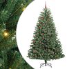 vidaXL K&uuml;nstlicher klappbarer Weihnachtsbaum Gr&uuml;n 210 cm