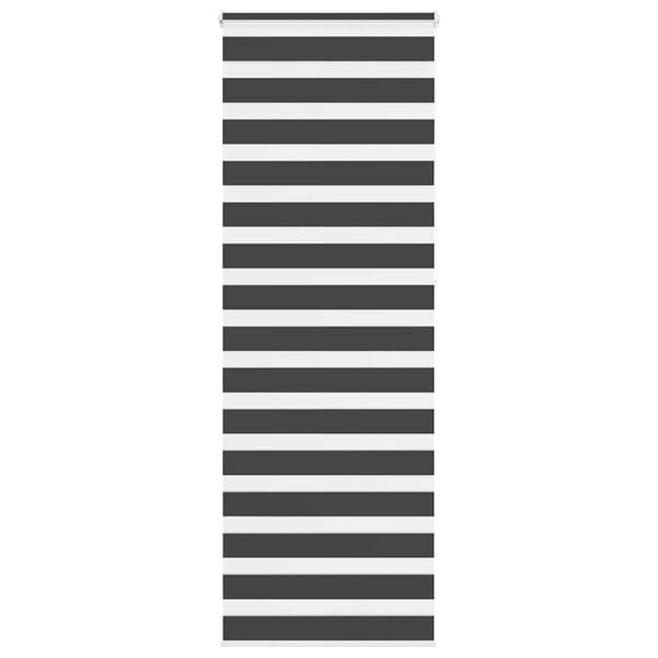 vidaXL Doppelrollo Schwarz 85x230 cm Stoffbreite 80,9 cm Polyester