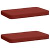 vidaXL 2-teilige Bankkissen VUGHT 2 pcs 100 % Polyester Rot