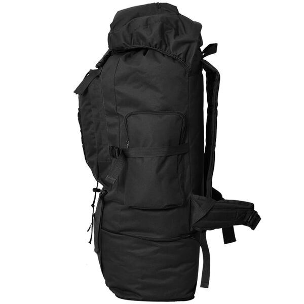 vidaXL Armee-Style Rucksack XXL 100 L Schwarz