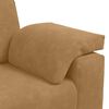 vidaXL 3-Sitzer-Sofa Braun 178 cm Samt