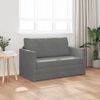 vidaXL Schlafsofa 110cm Dunkelgrau Samt