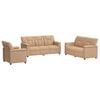 vidaXL Sofa-Set 3 pcs Cappuccino Kunstleder