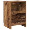 vidaXL Badezimmerschrank mit T&uuml;r Altholz 40 x 37 x 59 cm Holzwerkstoff