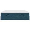 vidaXL Ottoman-Bett mit Matratzen Dunkelblau 160x200 cm Samt