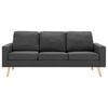 vidaXL 3-Sitzer-Sofa Dunkelgrau Stoff