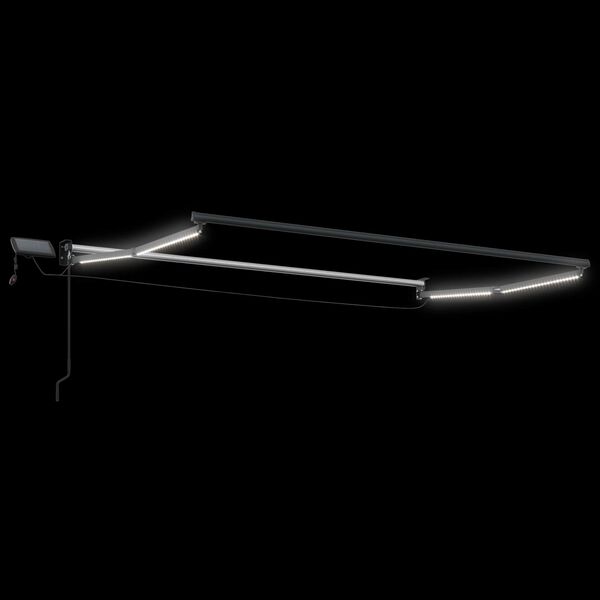 vidaXL Manuelle Gelenkarmmarkise mit LEDs Creme 2,5 x 2 m