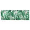 vidaXL Palettenkissen f&uuml;r Bank Floral Blattmuster 110 x 40 x 8 cm