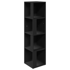 vidaXL Eckregal Schwarz 33x33x132 cm Holzwerkstoff