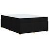 vidaXL Bettrahmen mit Matratze Schwarz 160 x 200 cm Stoff