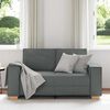 vidaXL 2-Sitzer Sofa Dunkelgrau 120 cm Stoff