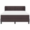 vidaXL Boxspringbett mit Matratze Dunkelbraun 140 x 190 cm Stoff
