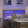 vidaXL LED Kopfteil Cappuccino 144 cm Kunstleder